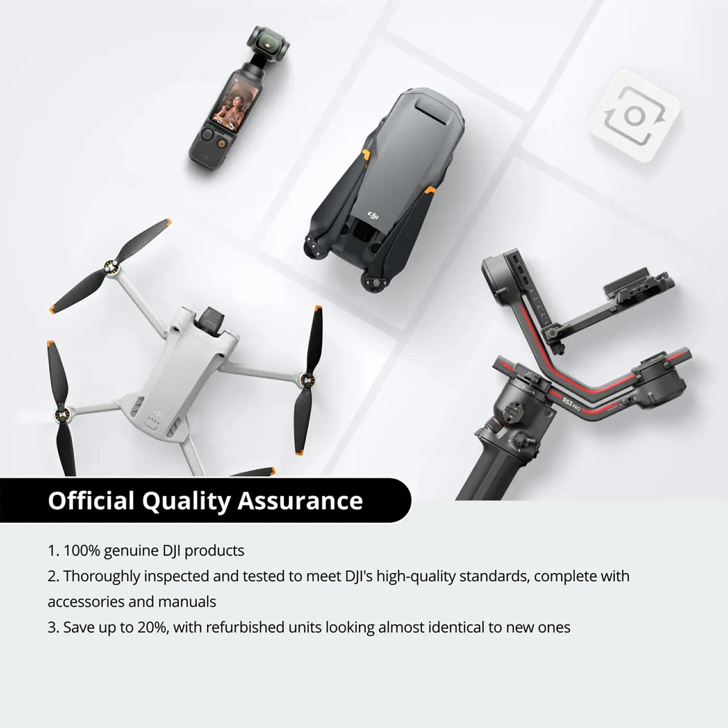 Osmo Pocket 3 Creator Combo (Refurbished Unit)