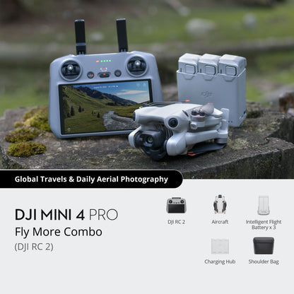 DJI Mini 4 Pro Fly More Combo（DJI RC 2） Drone