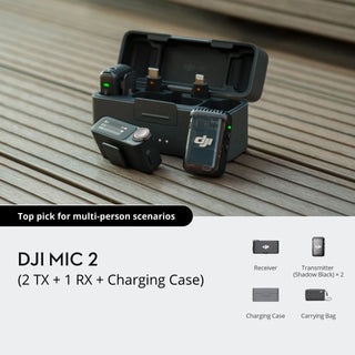 DJI Mic 2（2 TX + 1 RX + Charging Case）