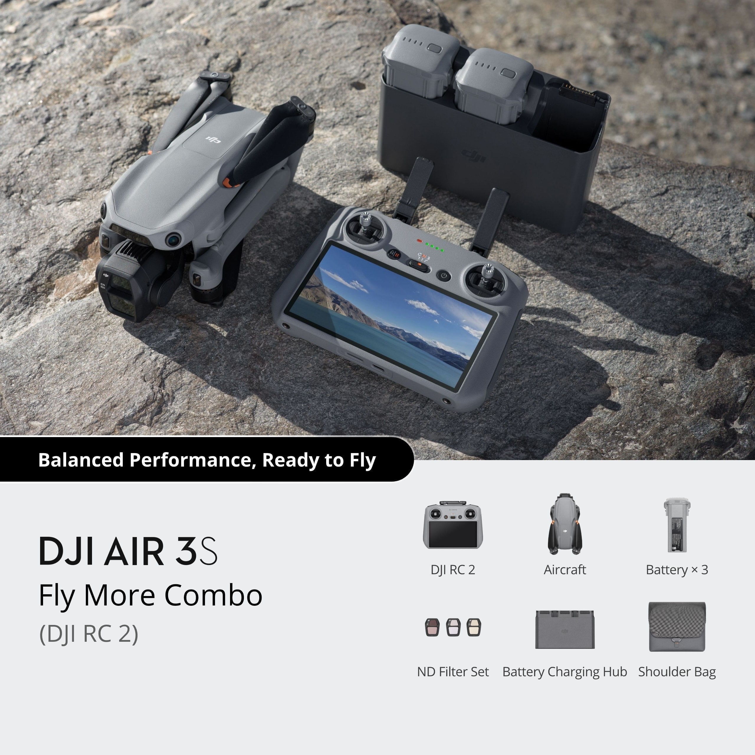 DJI Air 3S Fly More Combo (DJI RC 2) – DJI USA Online Store