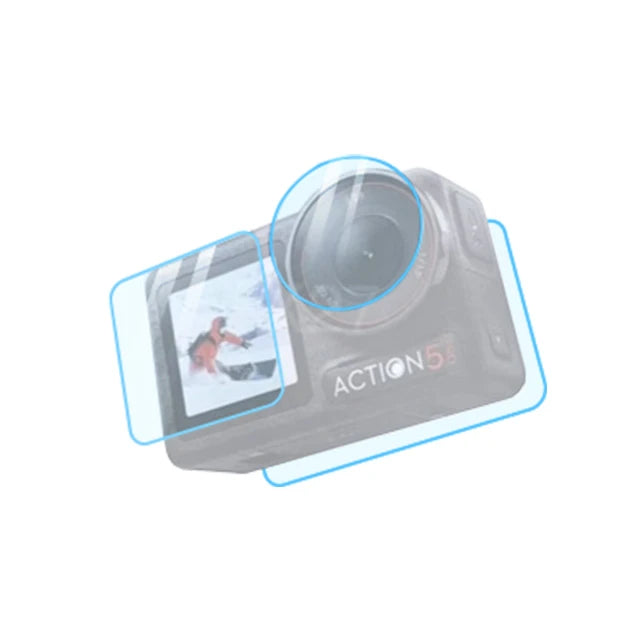 Tempered Glass Screen Protector for DJI Osmo Action 5 Pro