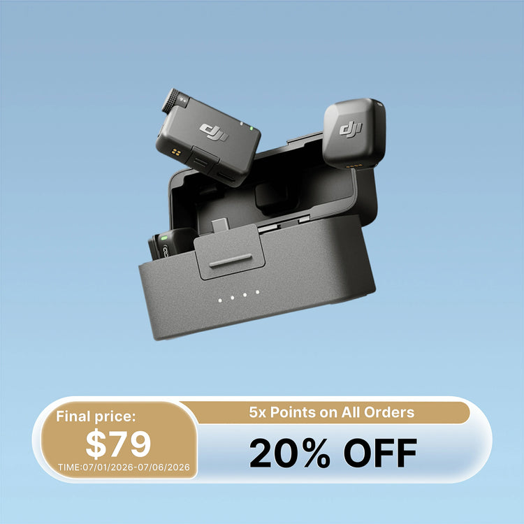 DJI Mic Mini (2 TX+1 RX + 充電ケース) DJI Mic Mini (2 TX + 1 RX + Charging Case) – DJI USA Online Store