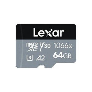 Lexar Professional 1066x 64GB U3 A2 V30 microSDXC TF Card