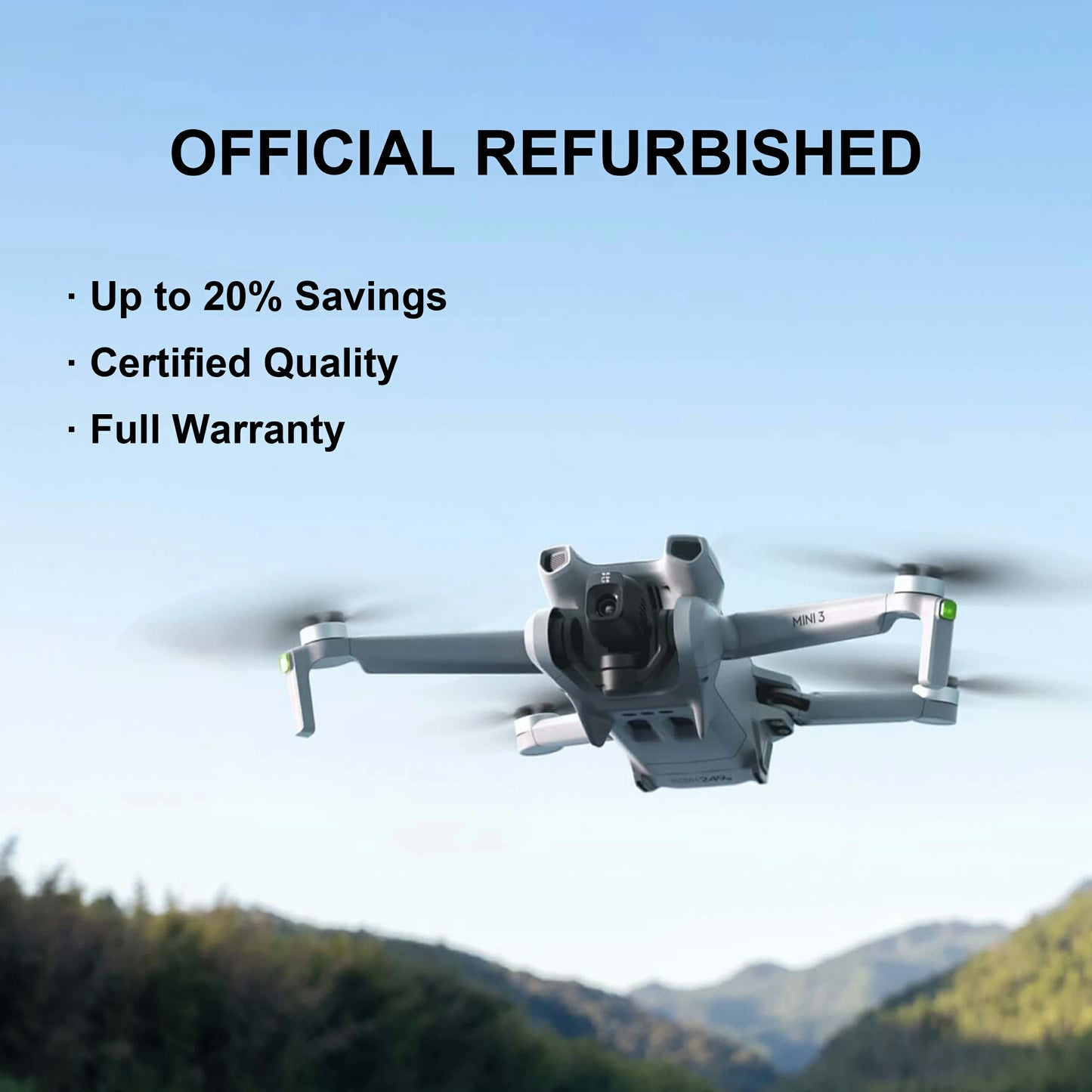 DJI Mini 3 Fly More Combo (DJI RC) (Refurbished Unit)