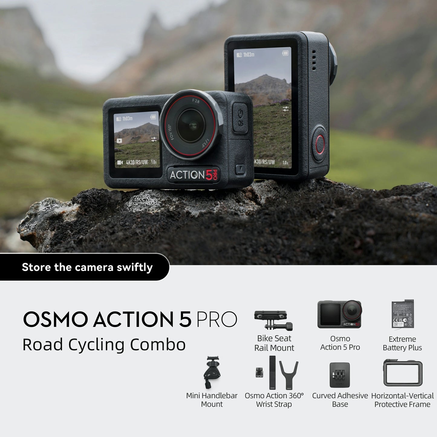 Osmo Action 5 Pro Road Cycling Combo