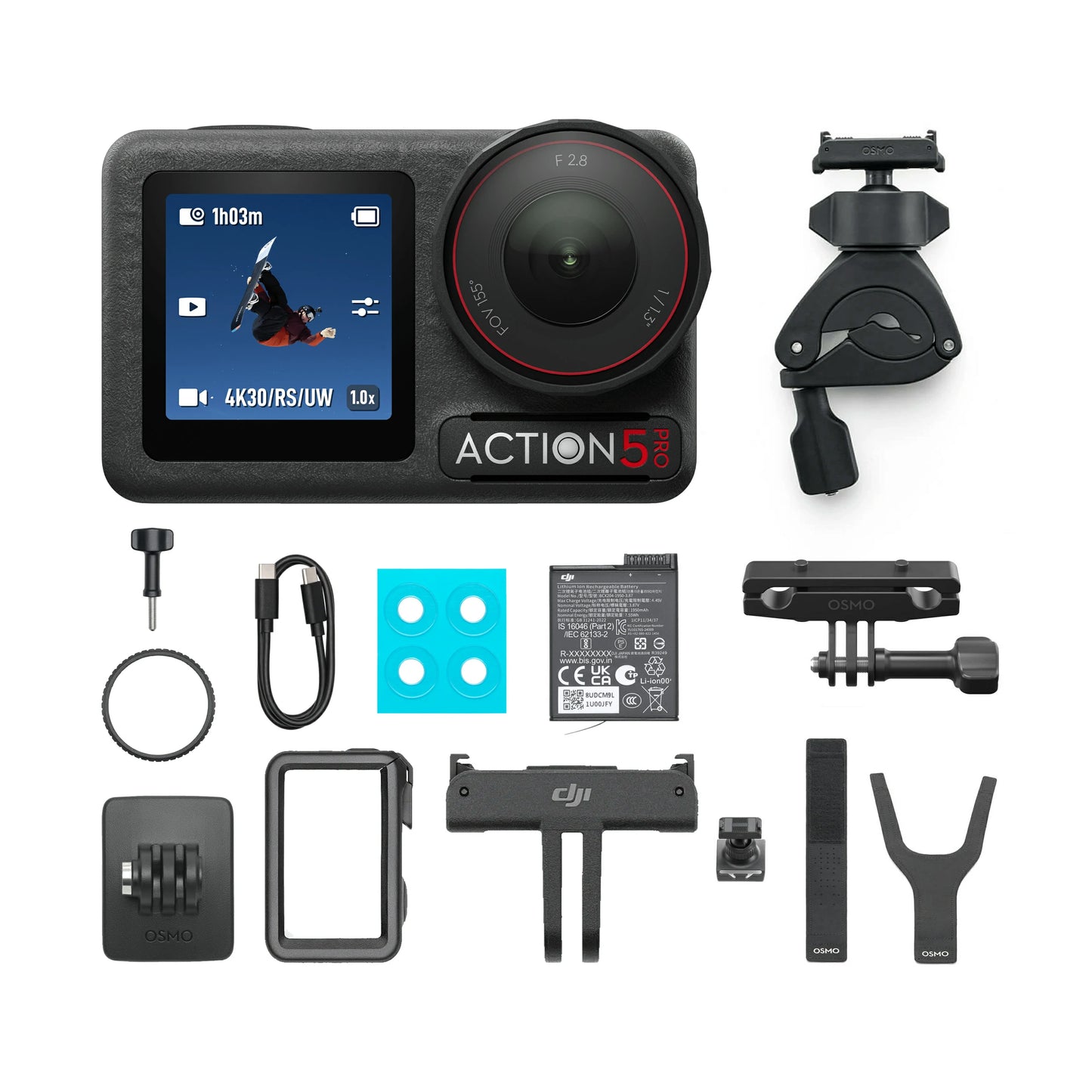 Osmo Action 5 Pro Road Cycling Combo