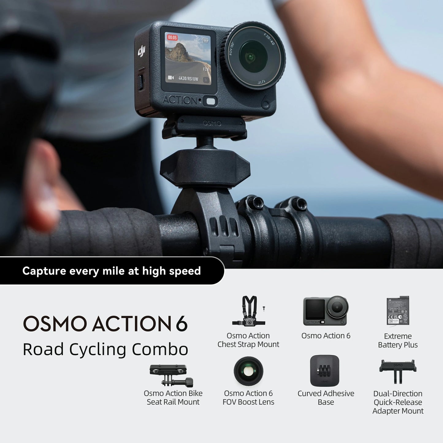 Osmo Action 6 Road Cycling Combo